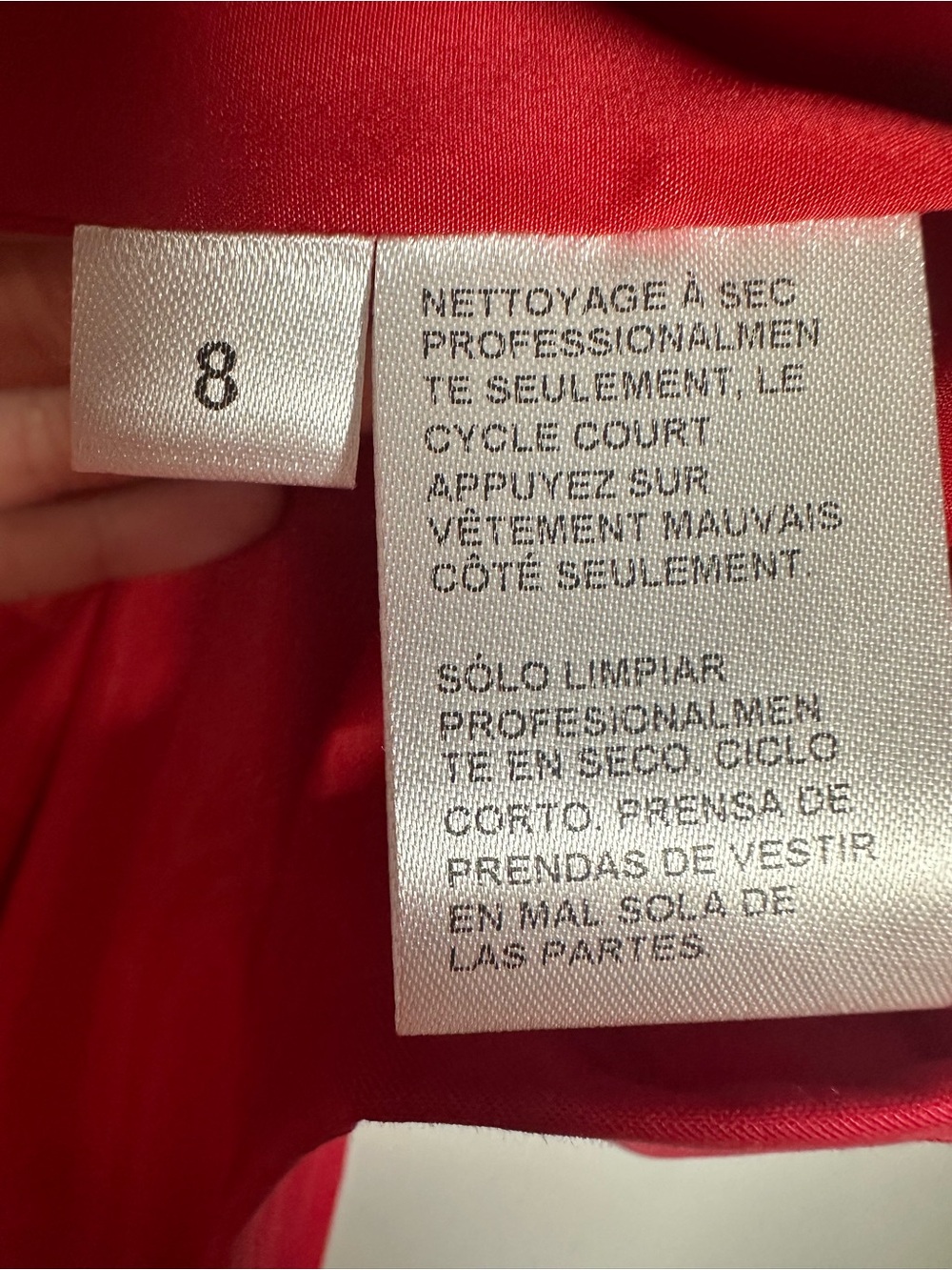 Y2K Vintage Doncaster Red Women's Collarless Jacket and skirt suit set size 8 - Picture 11 of 13